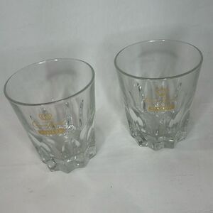 Crown Royal Reserve 8 Oz Rocks Glass 3 1/4 Round 4 In Tall Set 2 Whiskey Cocktai